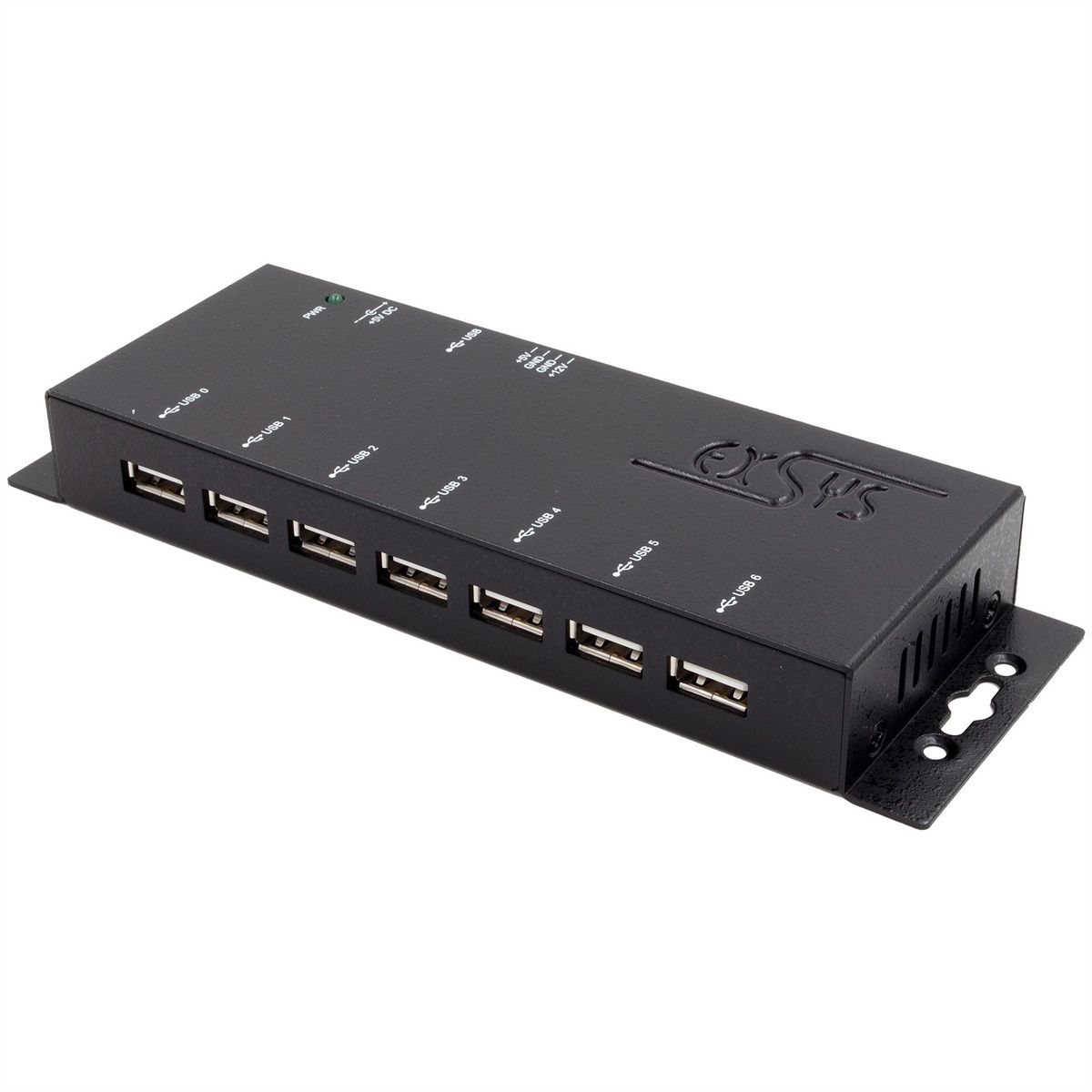 EXSYS EX-1177-2S Hub USB 2.0 à 7 ports, protection contre les surtensions ESD 15 kV