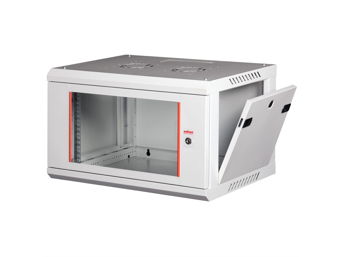 ROLINE 19" Boîtier mural Basic Plus 6U, 600x450 LxP gris