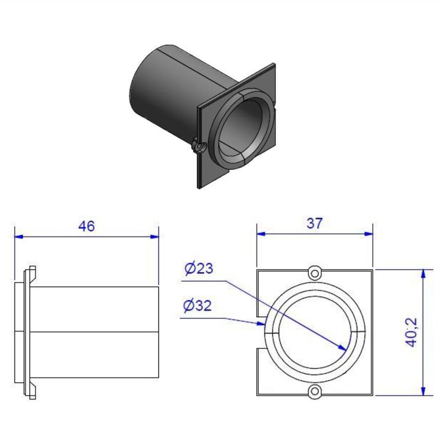 BACHMANN Module Custom 1 x passe-câble VGA