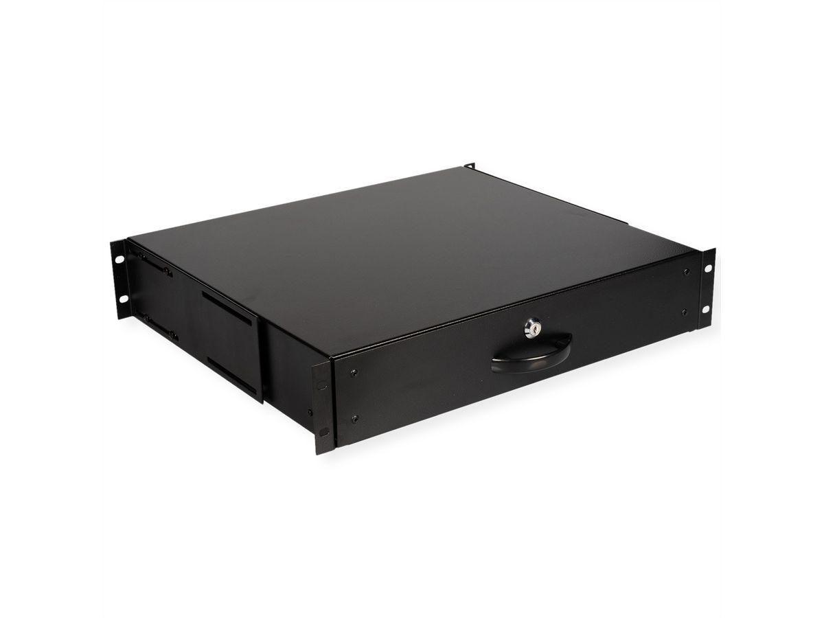 ROLINE 19" Tiroir pour clavier 2U, 400P verrouillable noir