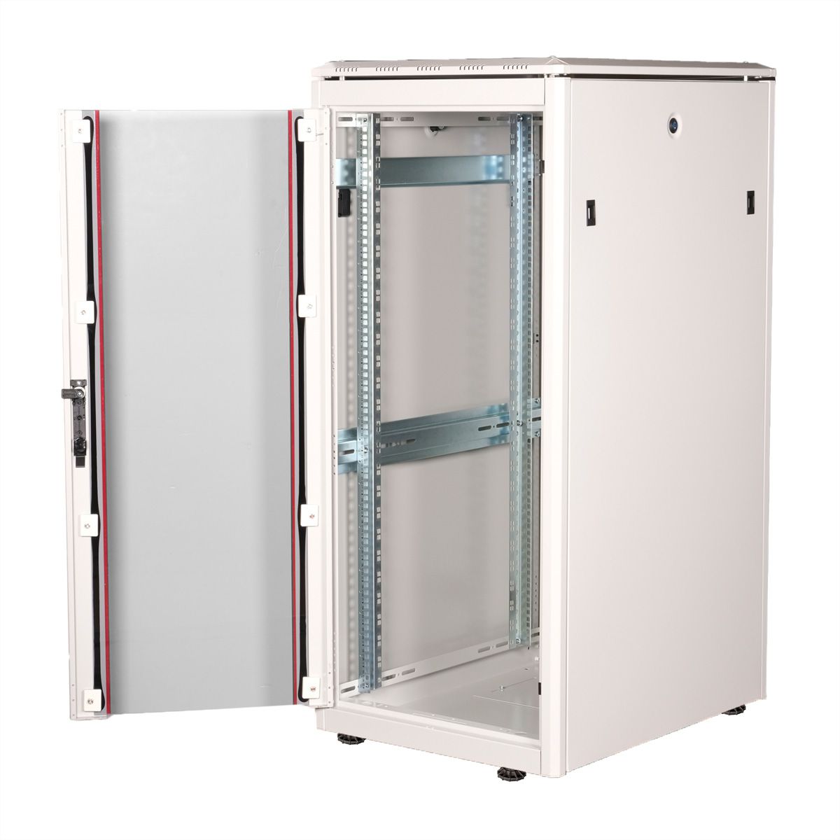 ROLINE 19" Baie réseau Pro 26U, 600x800 LxP Porte verre gris