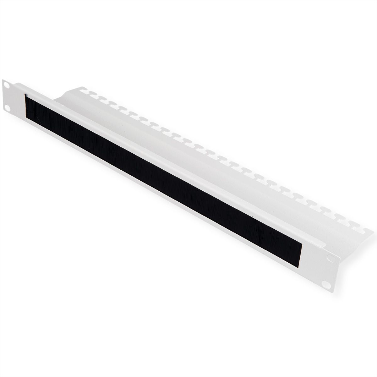 ROLINE 19" Passe-câbles, Avec brosse 1U gris