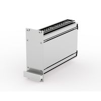 SCHROFF Frame Type Plug-In Unit PRO Kit, Perforated Covers, 1 Connector, 3 U, 10 HP, 167 mm