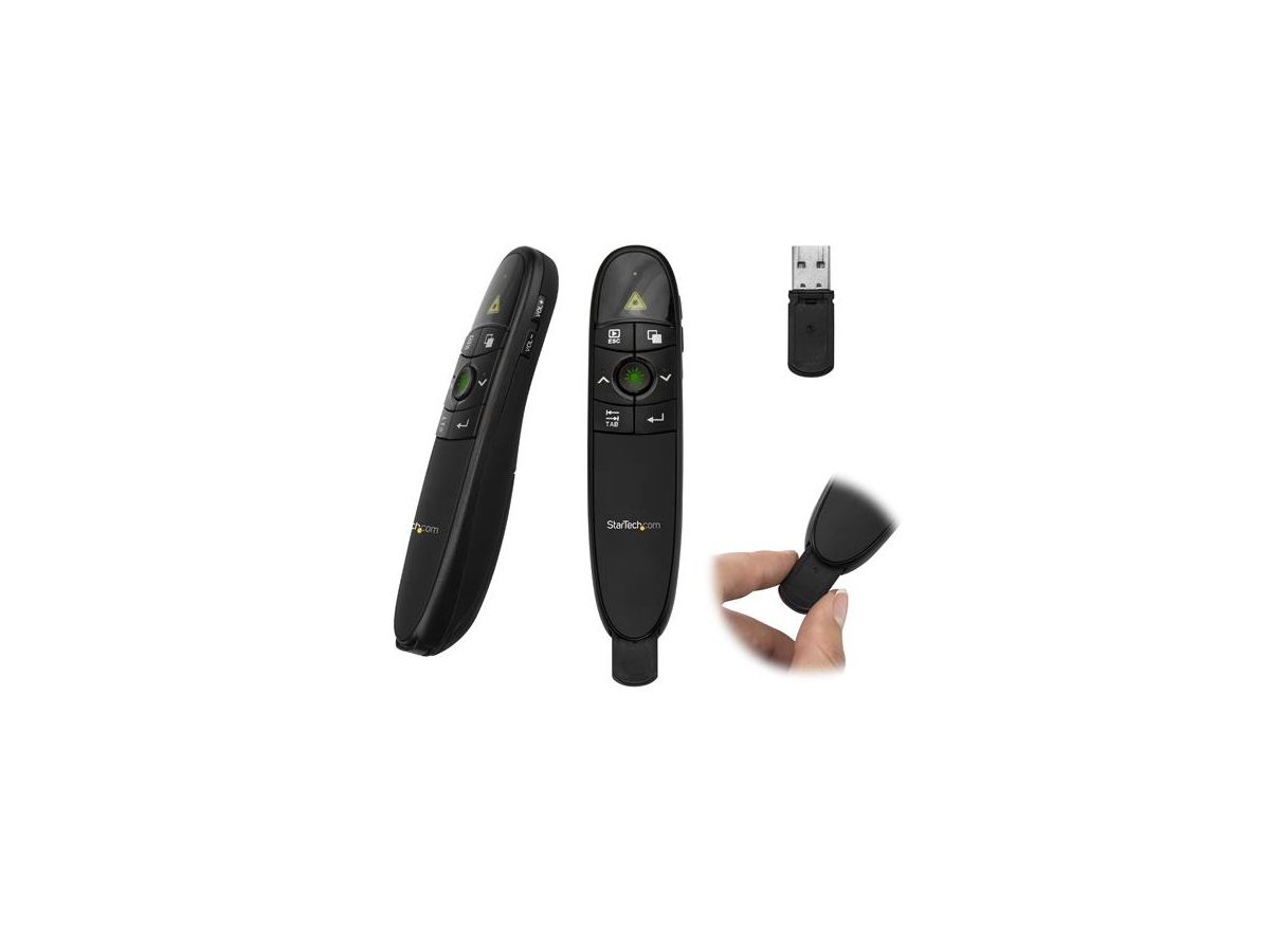 StarTech.com Télécommande de présentation sans fil avec pointeur laser vert - 27 m