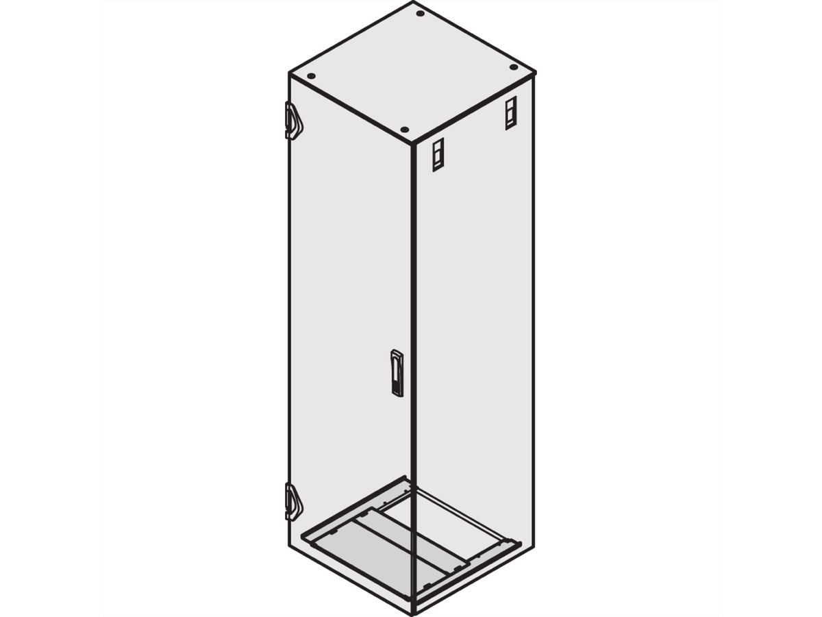 SCHROFF Plaque 600L 1100P RAL7021