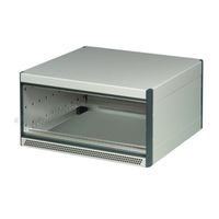 Coffret de bureau RatiopacPRO AIR de SCHROFF, blindage rétractable, garniture avant, 3/4 U, 84 HP, 255 mm