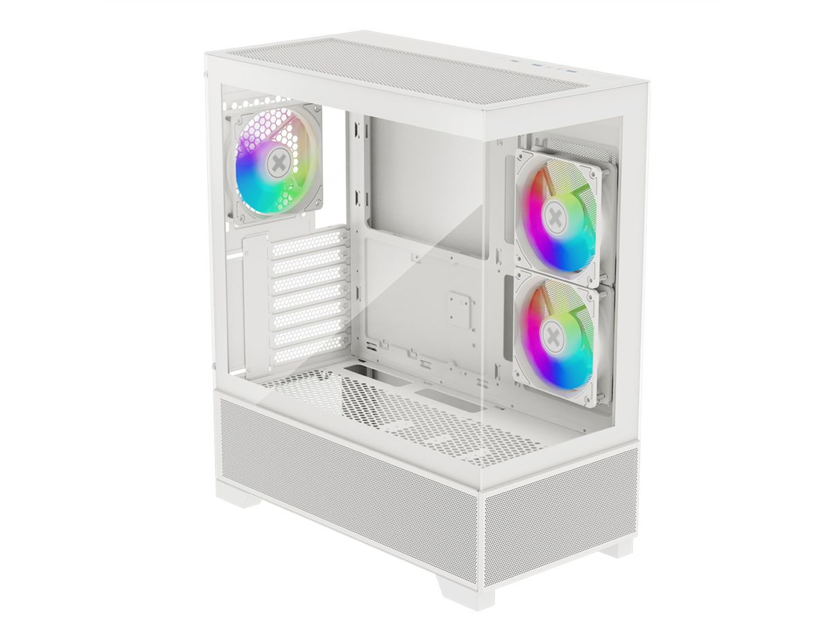XILENCE Xilent Beam Boîtier PC ATX blanc, Boîtier PC ATX Gaming X218.W.ARGB blanc