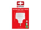 SKROSS Adaptateur de voyage Europe vers Suisse + Italie + Brésil, Pour appareils à 2 et 3 pôles (contact de protection ou prise Euro)