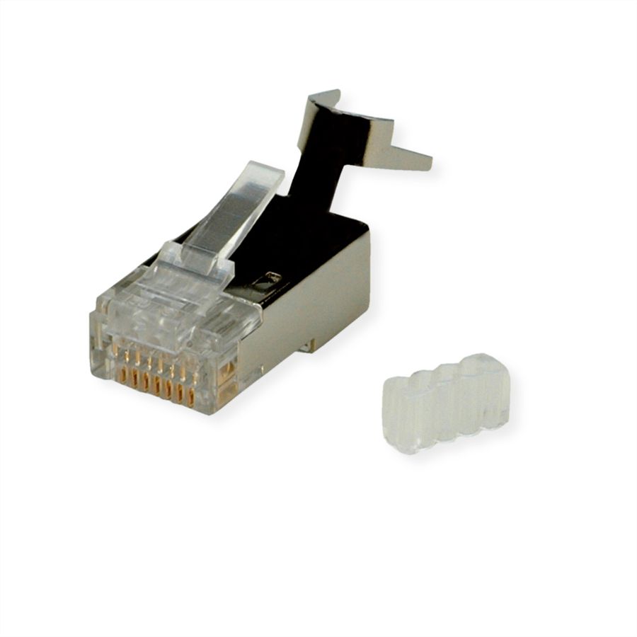 ROLINE Connecteur modulaire blindé Cat.6 (Classe E) pour fil solide, 10 unités