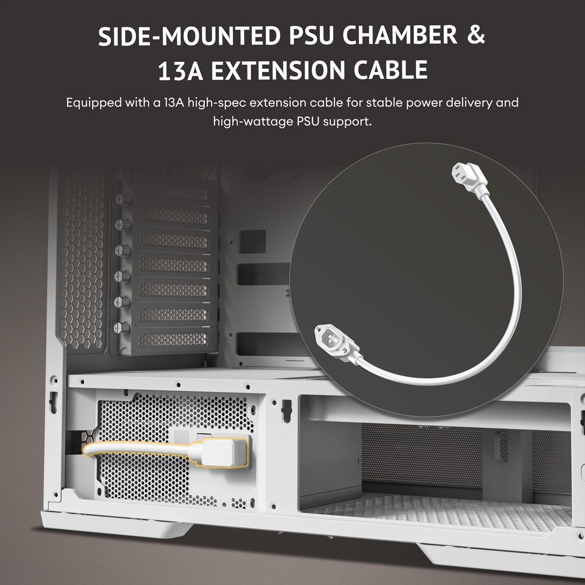 ANTEC Boîtier PC Constellation C6 Curve Air, format ATX Midi Tower, blanc