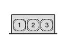 Cartouche filtrante de remplacement SCHROFF pour unité de ventilation 19", 12 ventilateurs