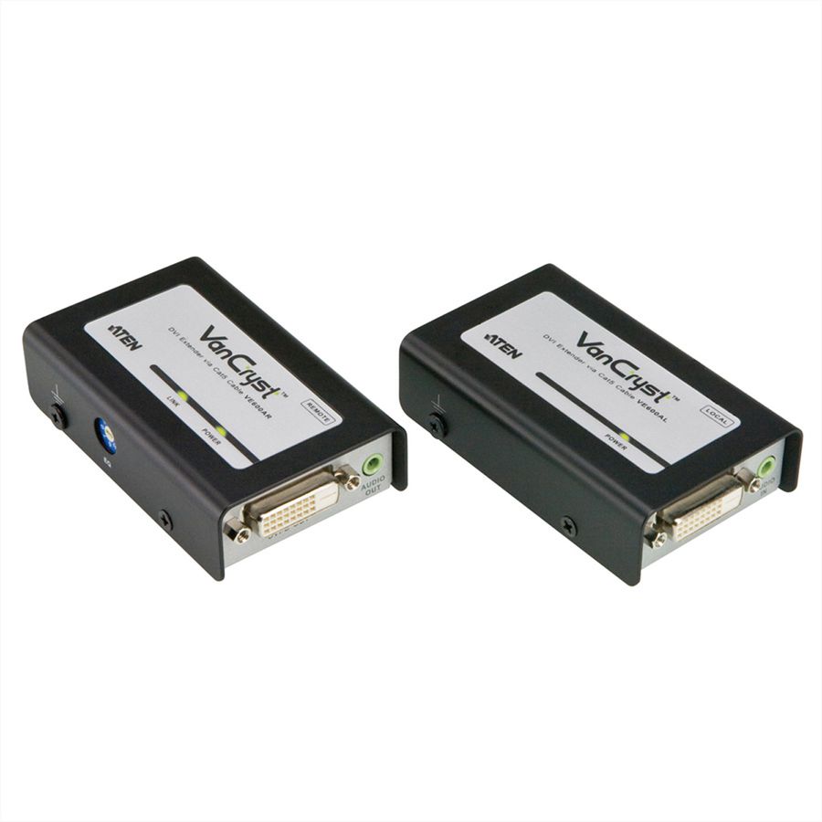 ATEN VE600A Prolongateur DVI, Audio, Cat. 5e, 60m