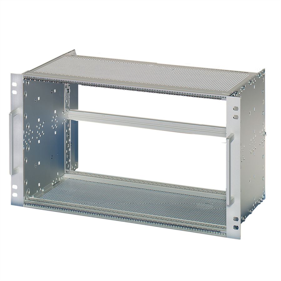 SCHROFF EuropacPRO 19" Subrack Kit pour chemin de fer, blindé, EN 50155, 6 U, 84 HP, 235 mm