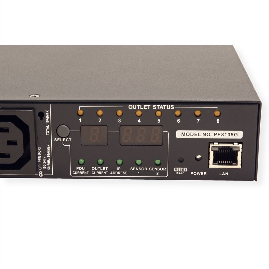 ATEN PE8108G Multiprise IP, 8 ports, 1UH, 8xC13, 10A