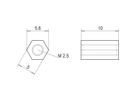 Entretoise SCHROFF pour le montage des cartes mezzanine PMC et FMC
