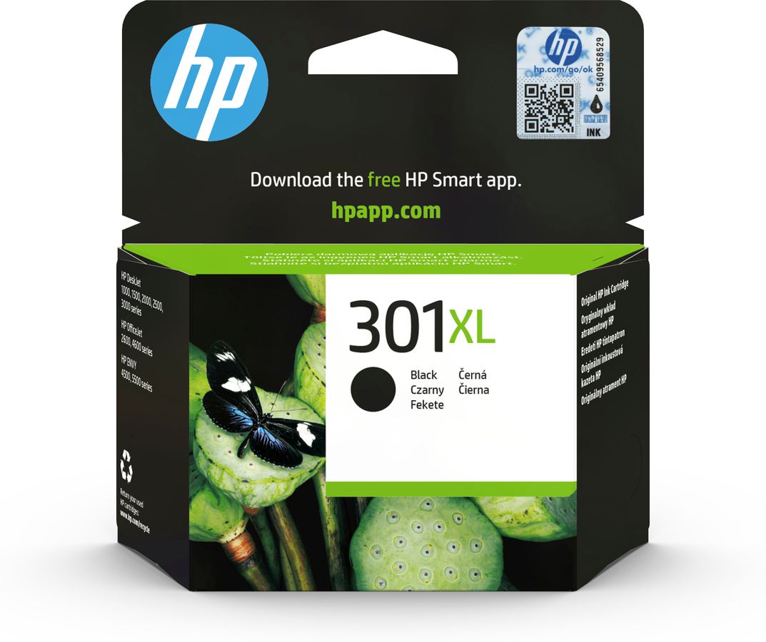 HP 301XL Black Ink Cartridge cartouche d'encre Original Noir