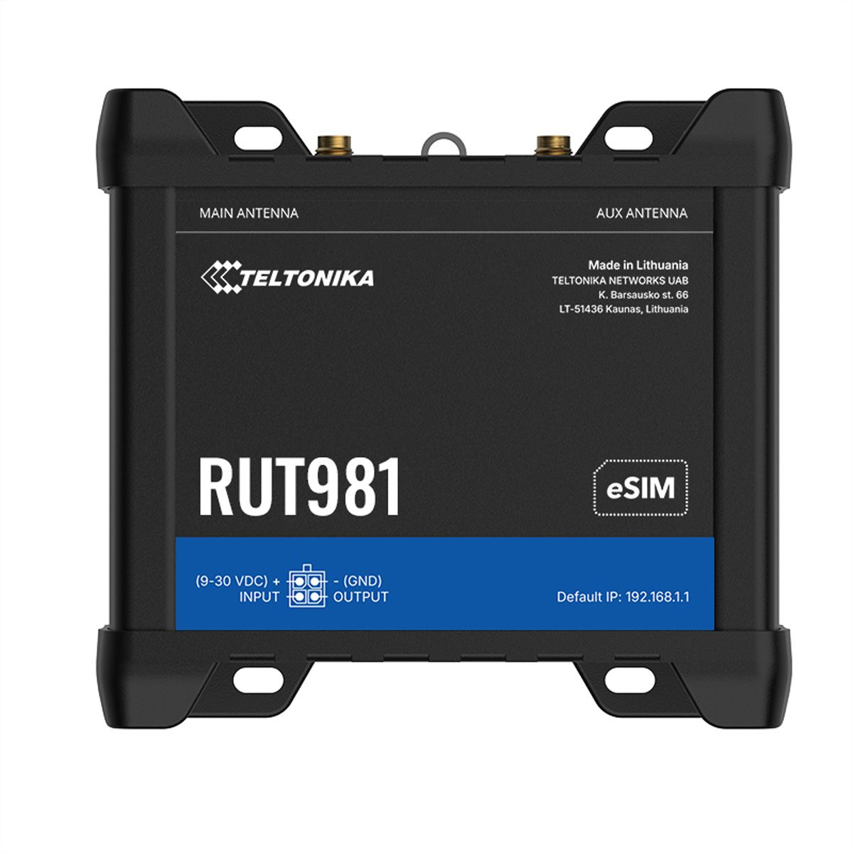 TELTONIKA RUT981 Routeur CAT4 LTE Dual SIM & eSIM
