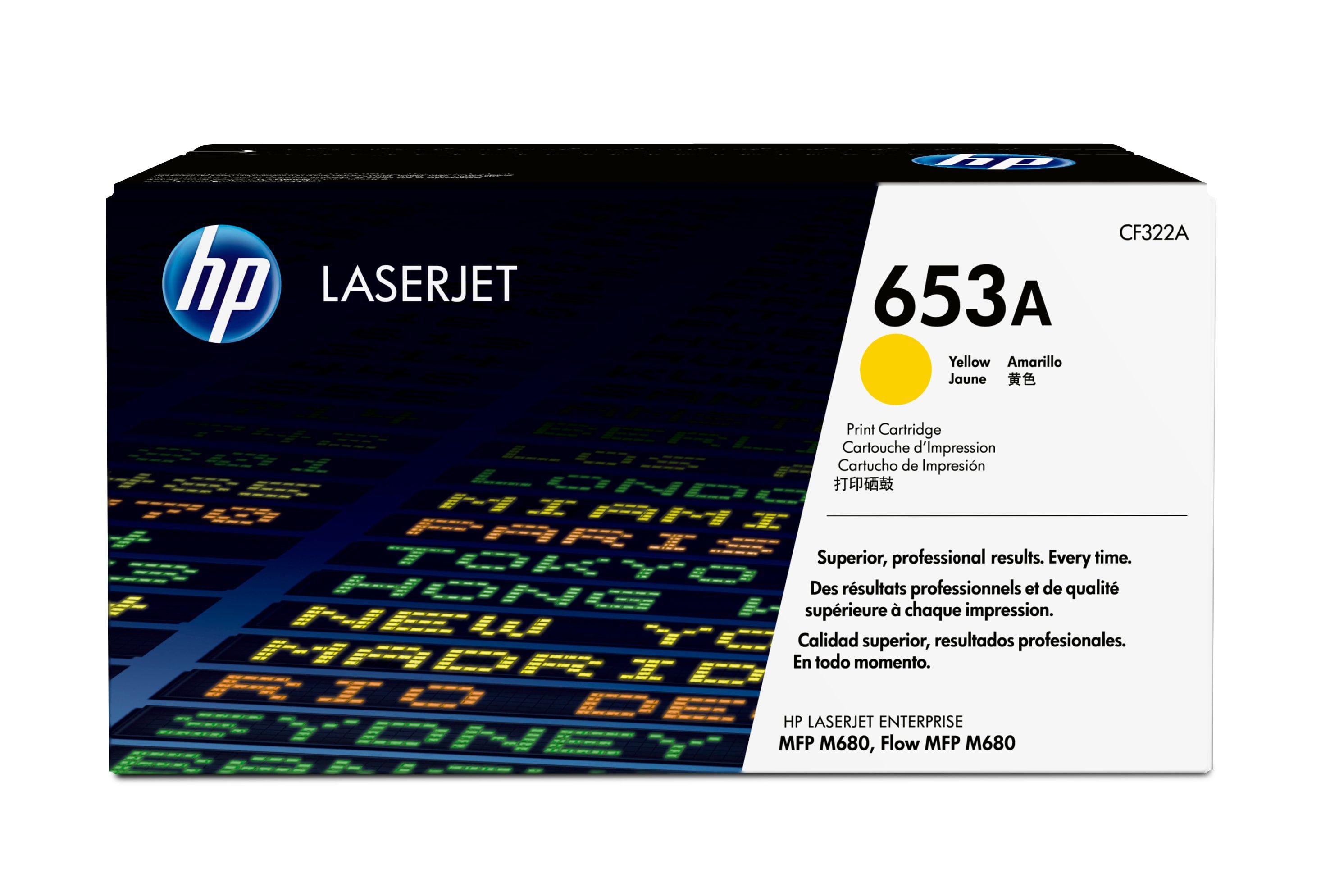 HP 653A toner jaune authentique LaserJet
