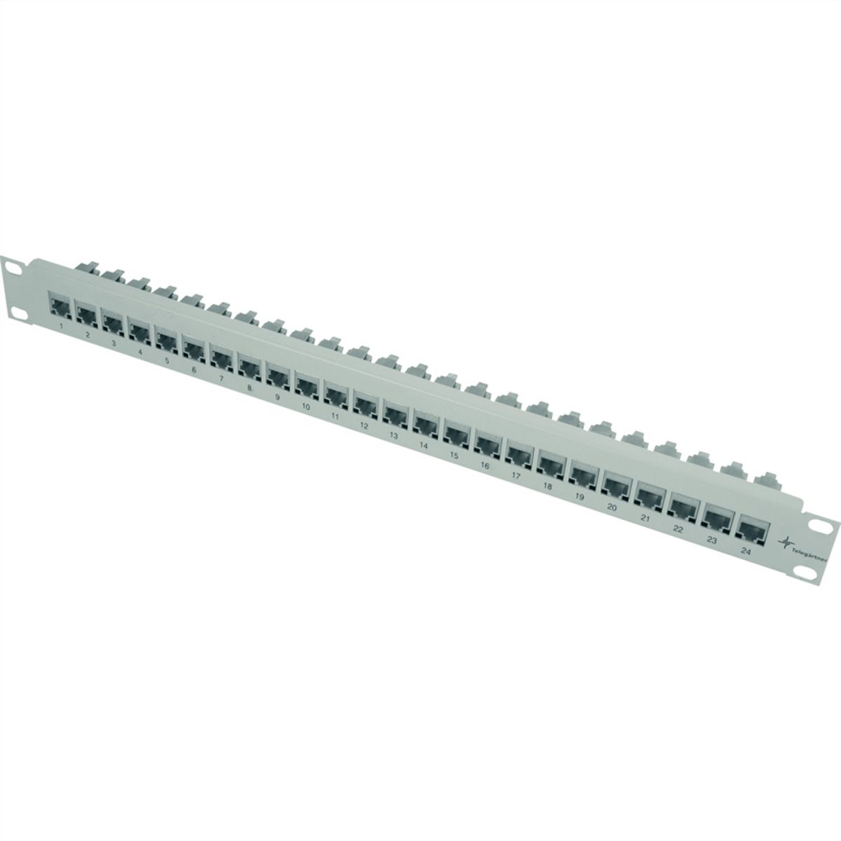 TELEGÄRTNER Porte-modules 19" 1 U, comprenant 24 raccords K Cat.5e