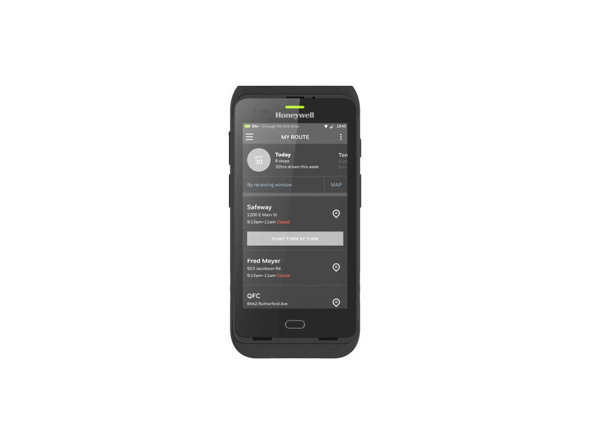 Honeywell Dolphin CT40 ordinateur portable de poche 12,7 cm (5") 1280 x 720 pixels Écran tactile 278 g Noir