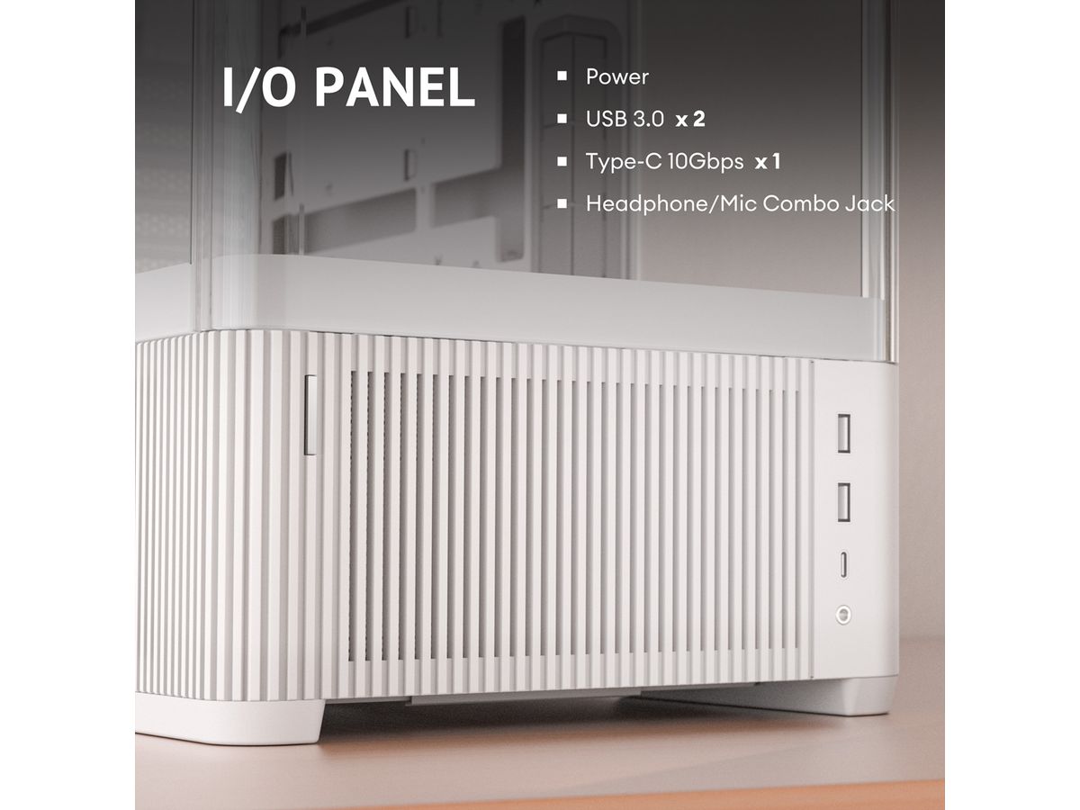 ANTEC Boîtier PC Constellation C6 Curve Air, format ATX Midi Tower, blanc