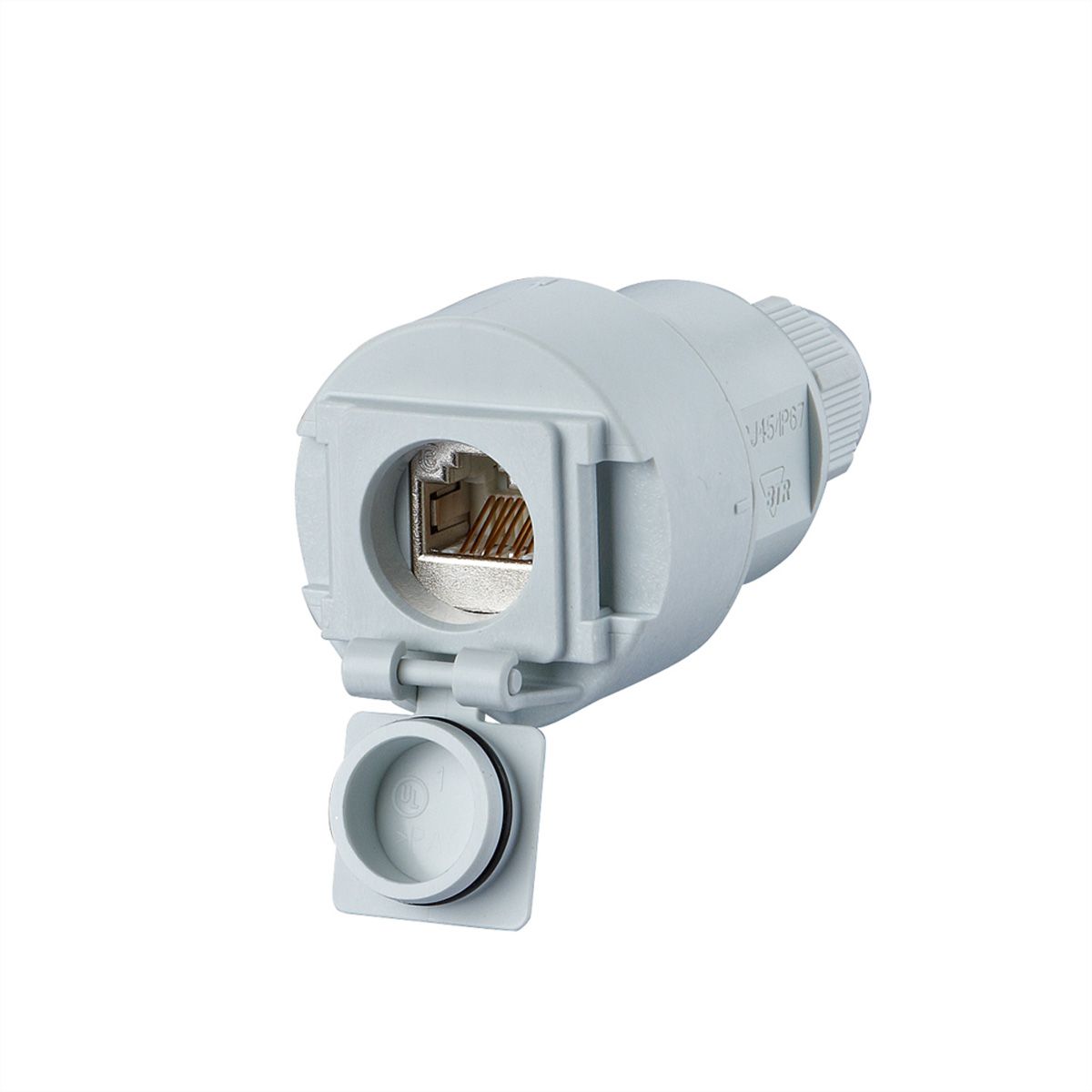 METZ CONNECT E-DAT Industry IP67 V6 Coupleur de câbles, 1 port Cat.6A - C6Amodul