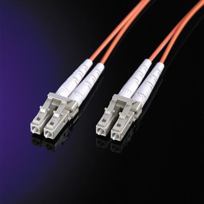 Câble Patch FO duplex 50/125µm LC/LC, orange, 2 m