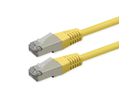 ROLINE Cordon Cat.6 (Classe E), PoE, S/FTP (PiMF) , jaune, 2 m