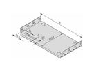 Plaque de montage SCHROFF EuropacPRO pour utilisation avec plaque de recouvrement, 63 CV, 160 mm de longueur de panneau