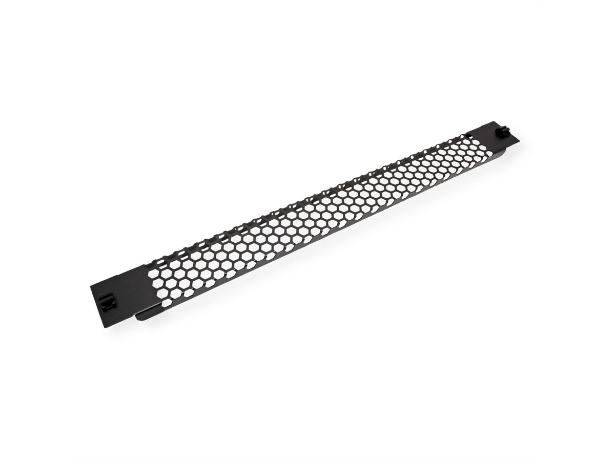 VALUE Cache d'aération 19" Snap-in, 1 UH, noir