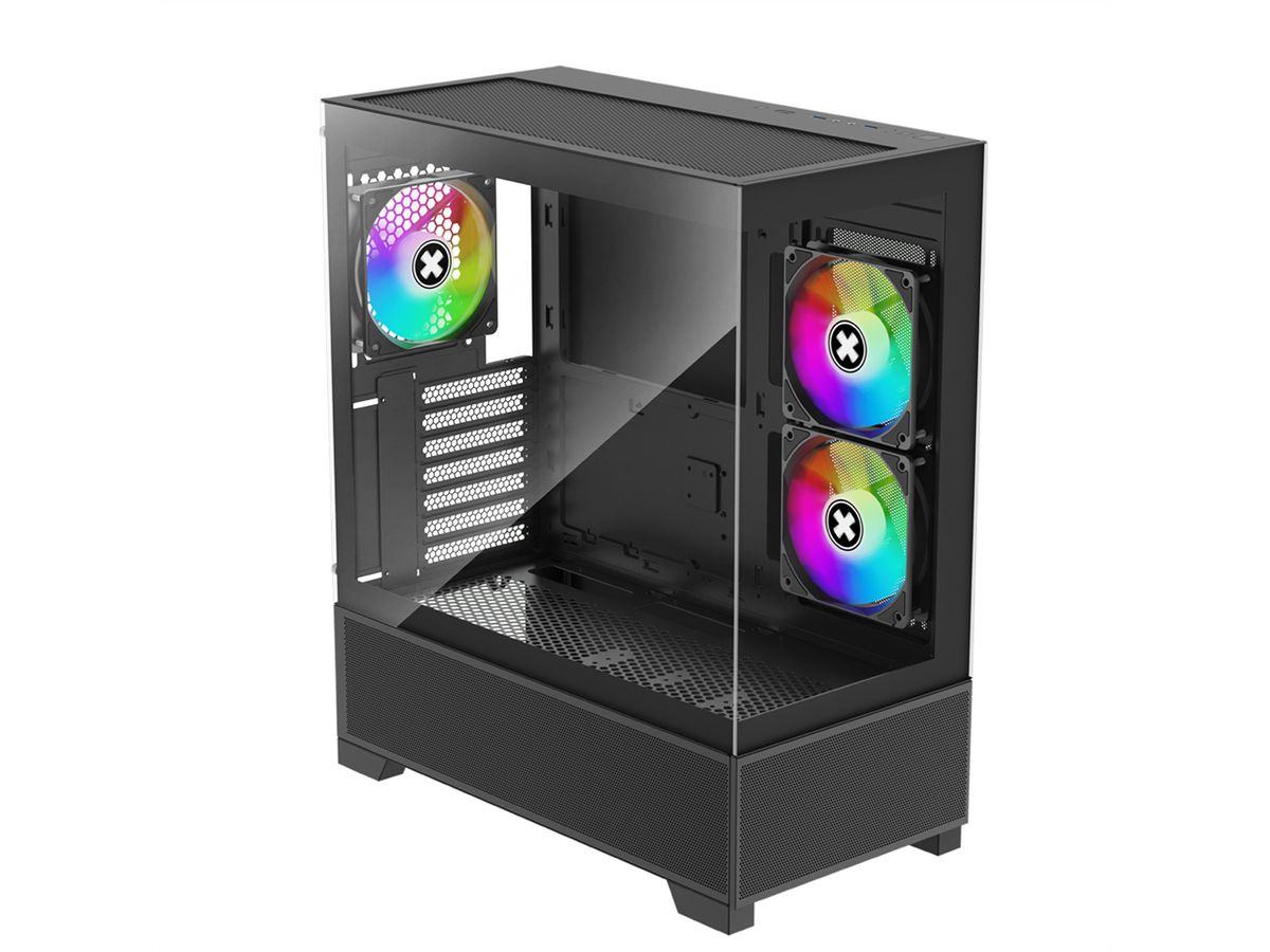 XILENCE Xilent Beam Boîtier PC ATX noir, Boîtier PC Gaming ATX X218.ARGB noir