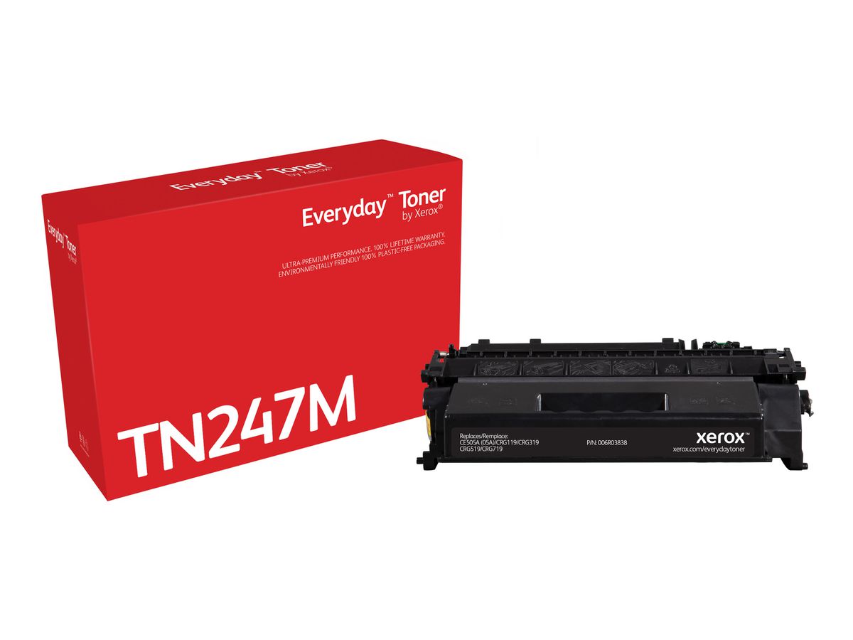 Everyday Toner Noir ™ de Xerox compatible avec HP 05A (CE505A/ CRG-119/ GPR-41), Capacité standard