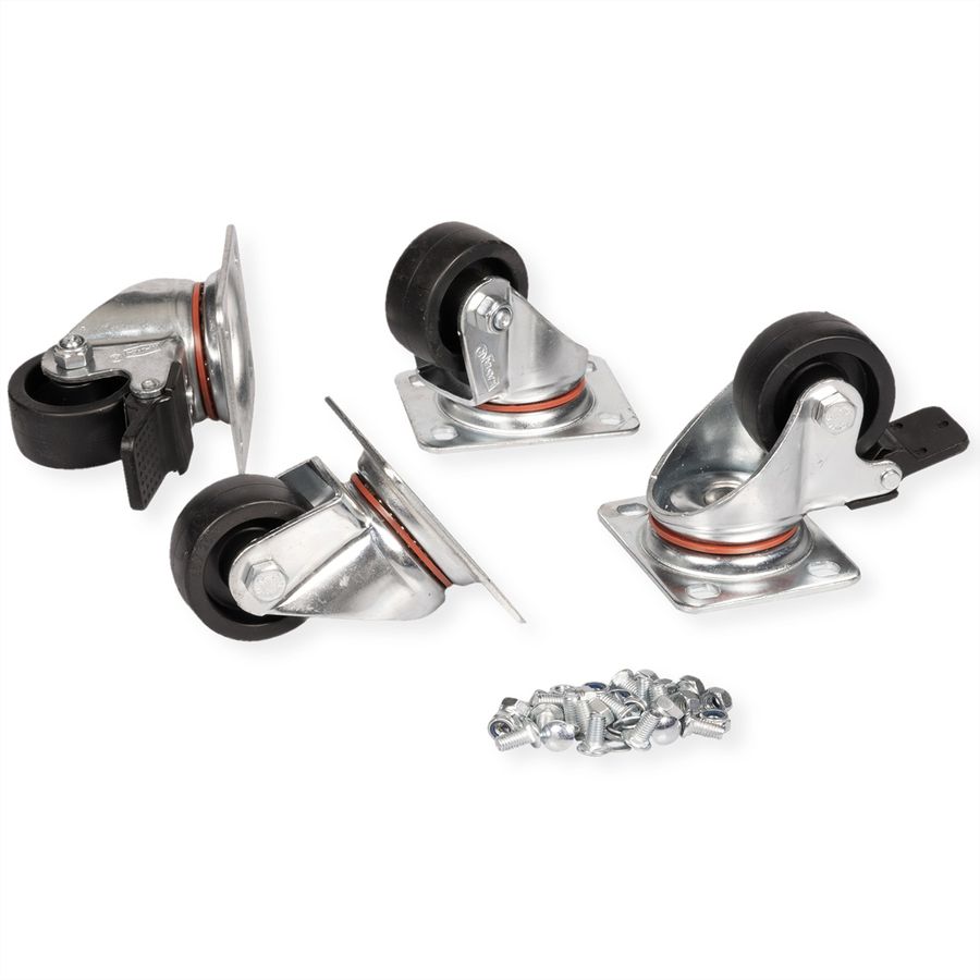 ROLINE Roulettes pour baie serveur/réseau, 250 kg