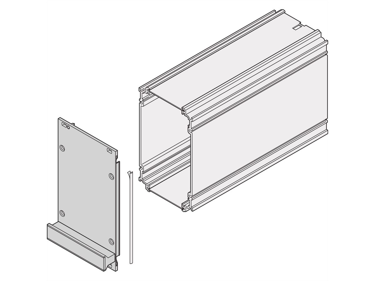 SCHROFF Face avant, cadres, unités enfichables, blindable, 3 U, 12 HP, 2,5 mm, alu, face avant anodisée, face arrière conductrice