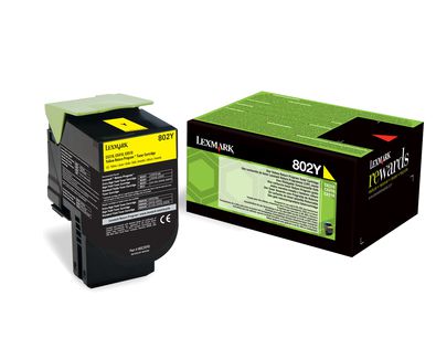 Lexmark 802Y Original Jaune 1 pièce(s)