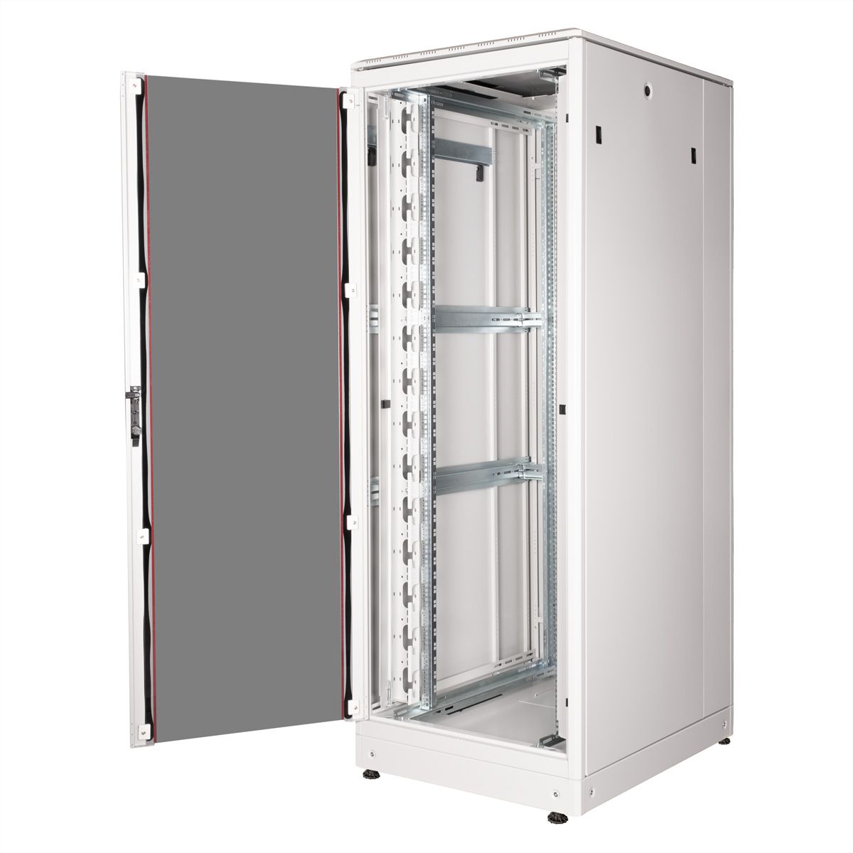 ROLINE 19" Baie réseau Pro 42U, 800x1000 LxP Porte verre gris