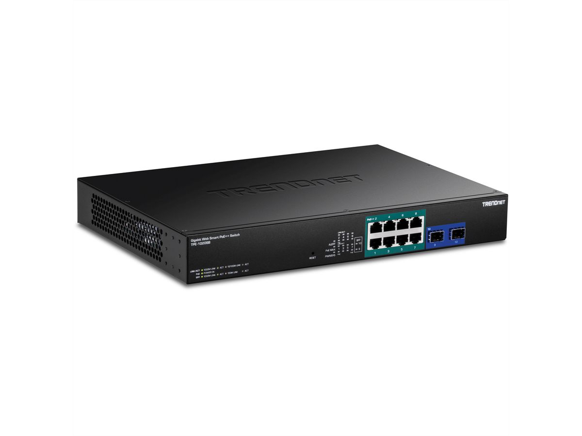 TRENDnet  TPE-1020SB Switch PoE++ web smart Gigabit à 10 ports