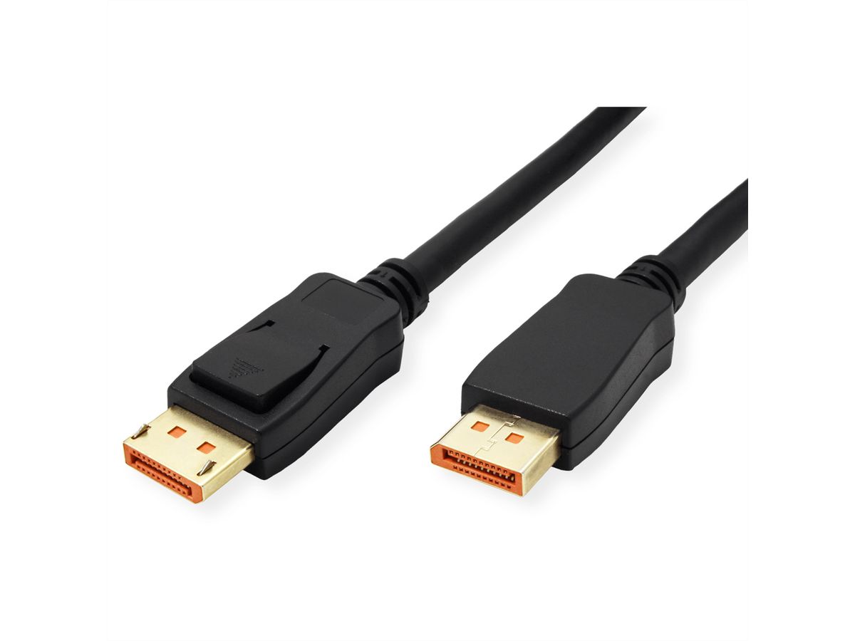ROLINE Câble DisplayPort v2.1, 16K, DP M - DP M, noir, 2 m
