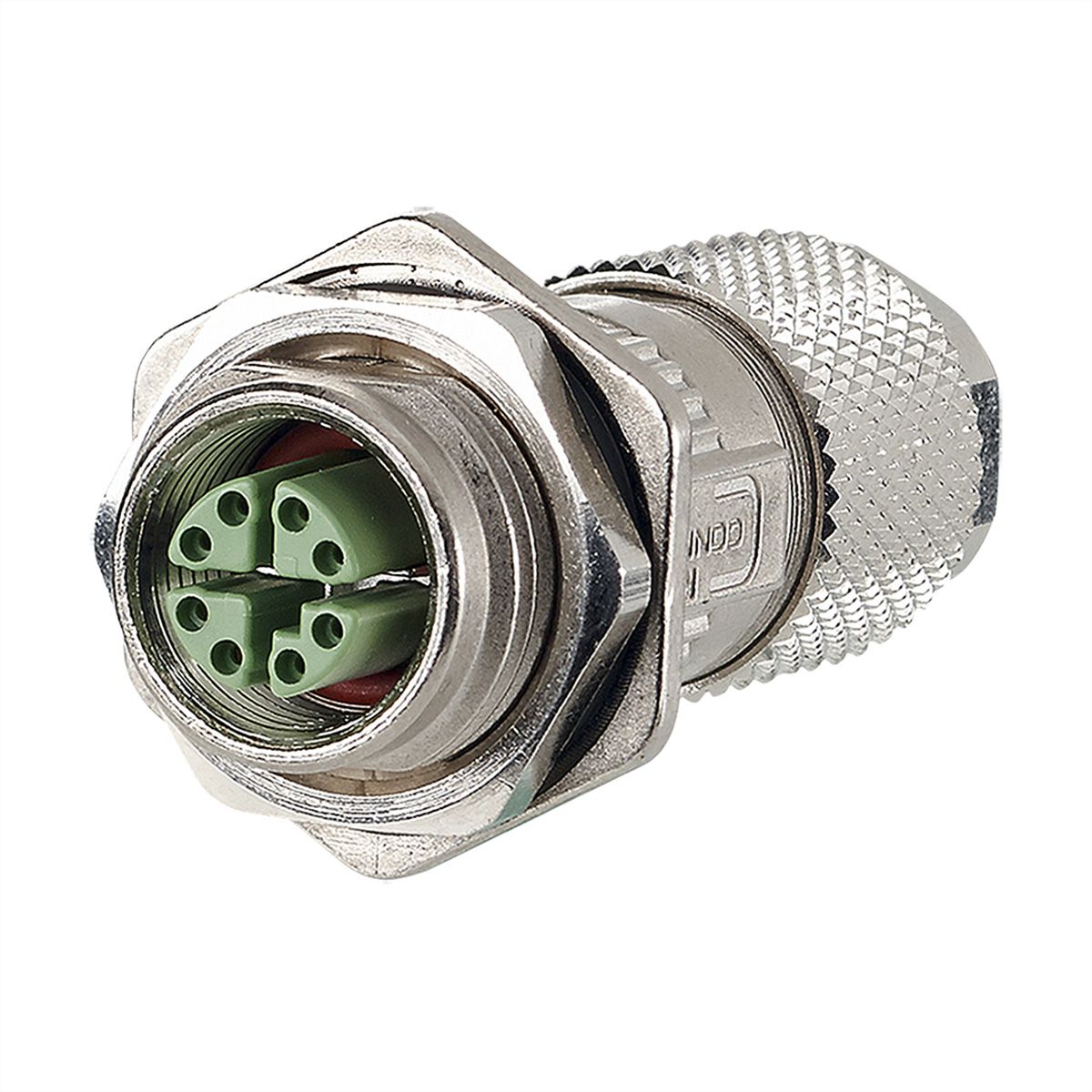 METZ CONNECT M12 connecteur codage X IP67, à confectionner sur site avec bride