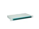 TELEGÄRTNER BASIS eco Panneau fibre optique, 24x SC Duplex, turquoise, OM3