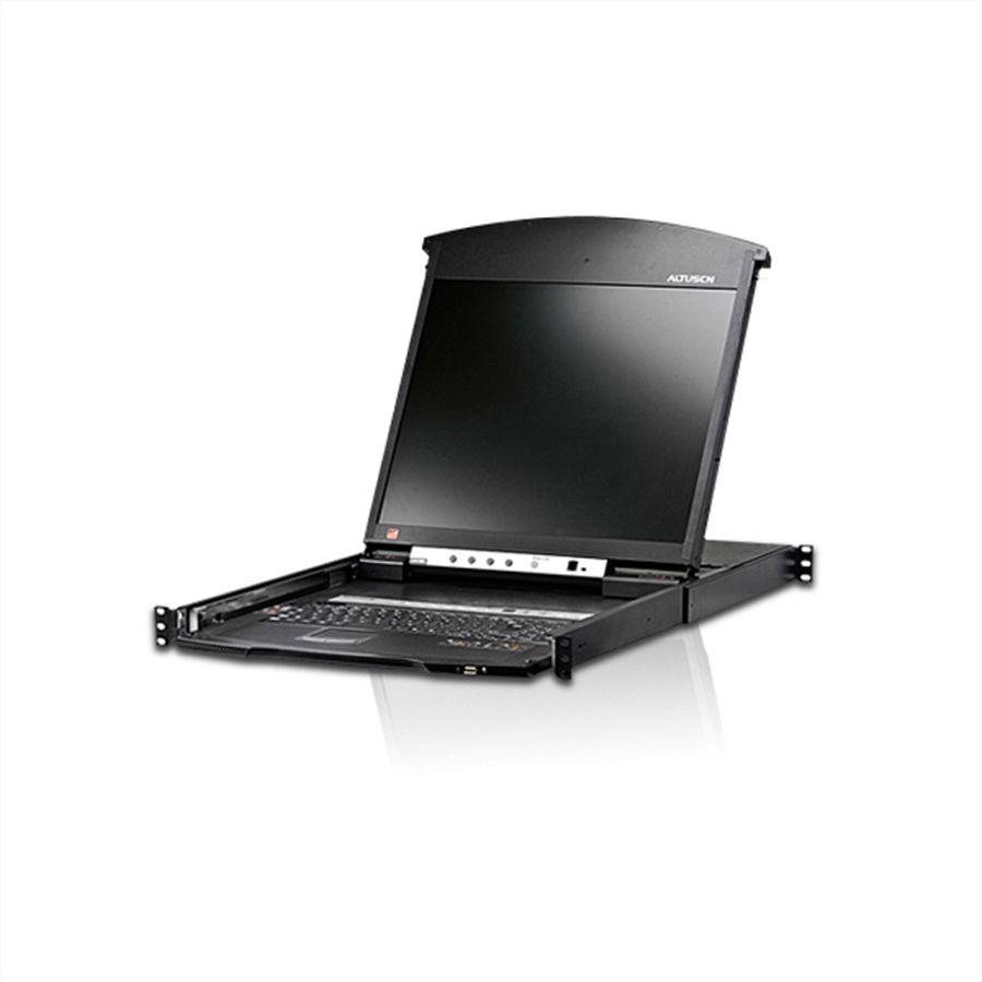 ATEN KL1516AiN Switch KVM Over-IP, TFT 48cm, VGA, PS/2-USB, 16 ports, FR-Layout