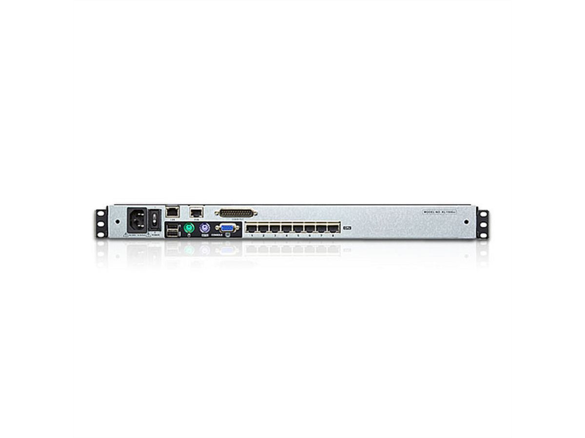 ATEN KL1508AiN Commutateur KVM LCD 48cm 8 ports Multi-Interface Cat 5 sur IP, FR-Layout