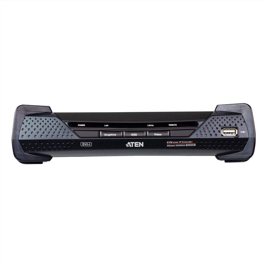 ATEN KE6900AR Récepteur KVM un affichage DVI-I sur IP