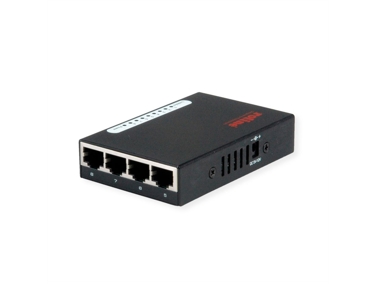 ROLINE Switch Gigabit Ethernet, Pocket, 8 ports