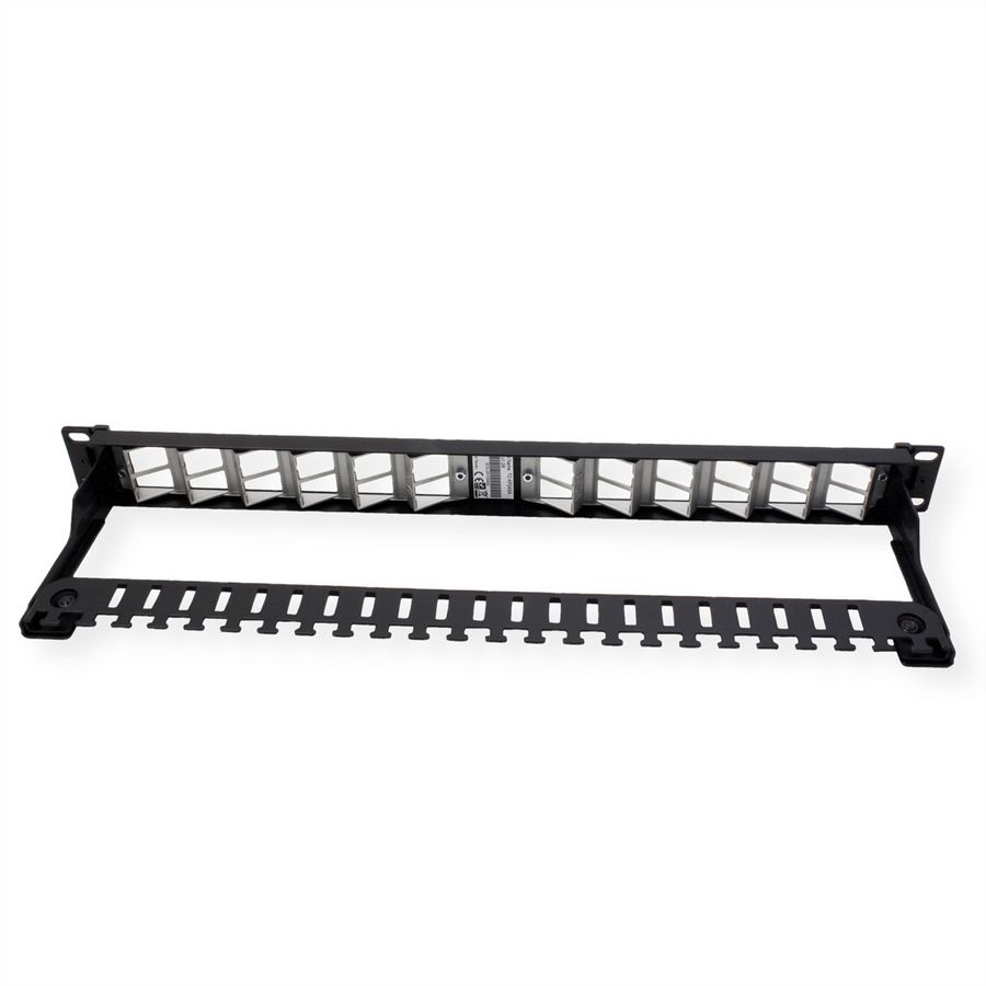 TRENDnet TC-KP24SA Panneau de connexion Keystone blindé 1U angulaire, vierge et à 24 ports