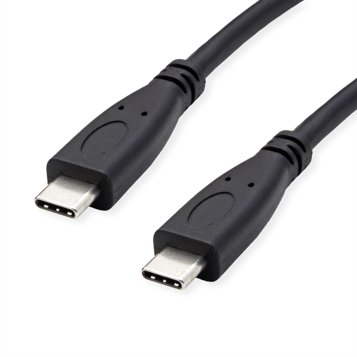 ROLINE RM Câble USB 3.2 Gen 2, C-C, M/M, 4K UHD-1, 10Gbit/s, Emark, 100W, noir, 0,5 m