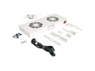 ROLINE 19" Unité de ventilation, 2 ventilateurs, Thermostat gris
