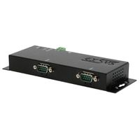 EXSYS EX-6122-2PoE Ethernet vers 2x RS-232/422/485 PoE avec connecteur 9 broches, avec logiciel Virtual Com