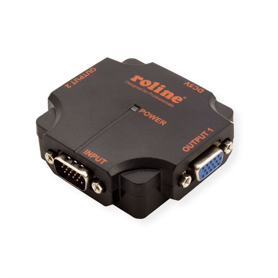 ROLINE Distributeur vidéo VGA, haute résolution, 450 MHz, 2x