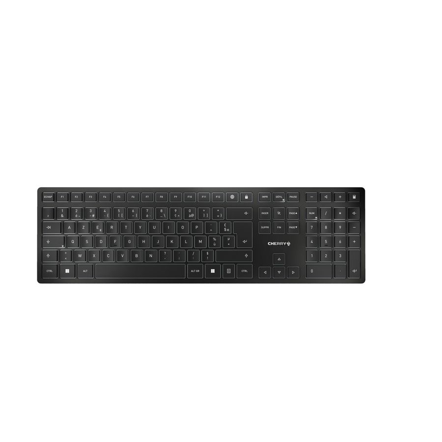 CHERRY KW 9100 SLIM clavier RF sans fil + Bluetooth, noir